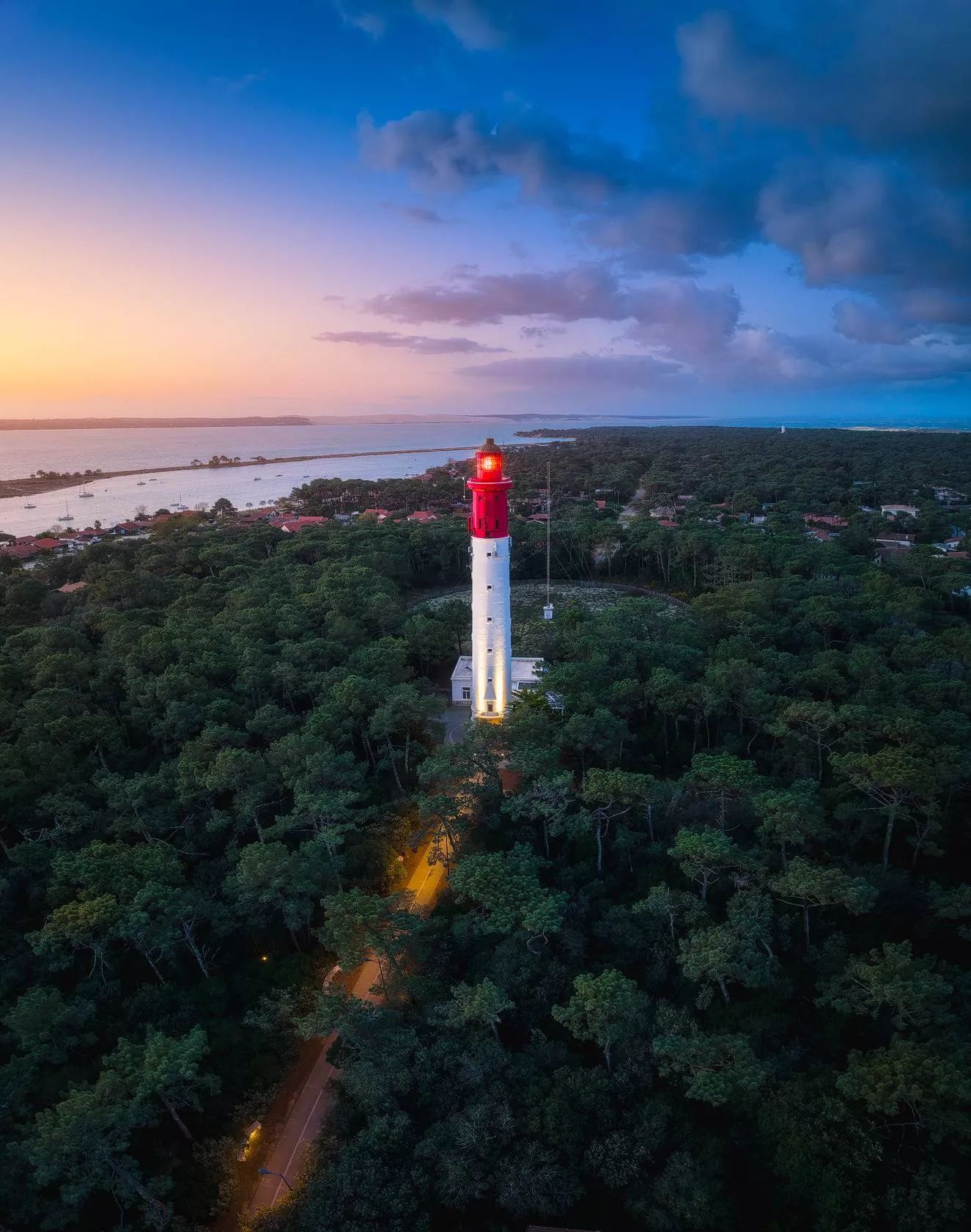 Phare du Cap Ferret au coucher de soleil